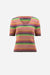 MULTICOLORED STRIPED KNIT TOP