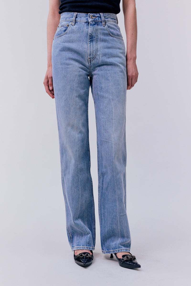 THE LOOSE LEG TROUSERS <br> Brushed Light Bleach