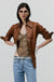 THE LEATHER SHIRT <br> Caramel