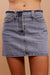 THE WAISTLESS MINI SKIRT <br> Denim Light Bleach