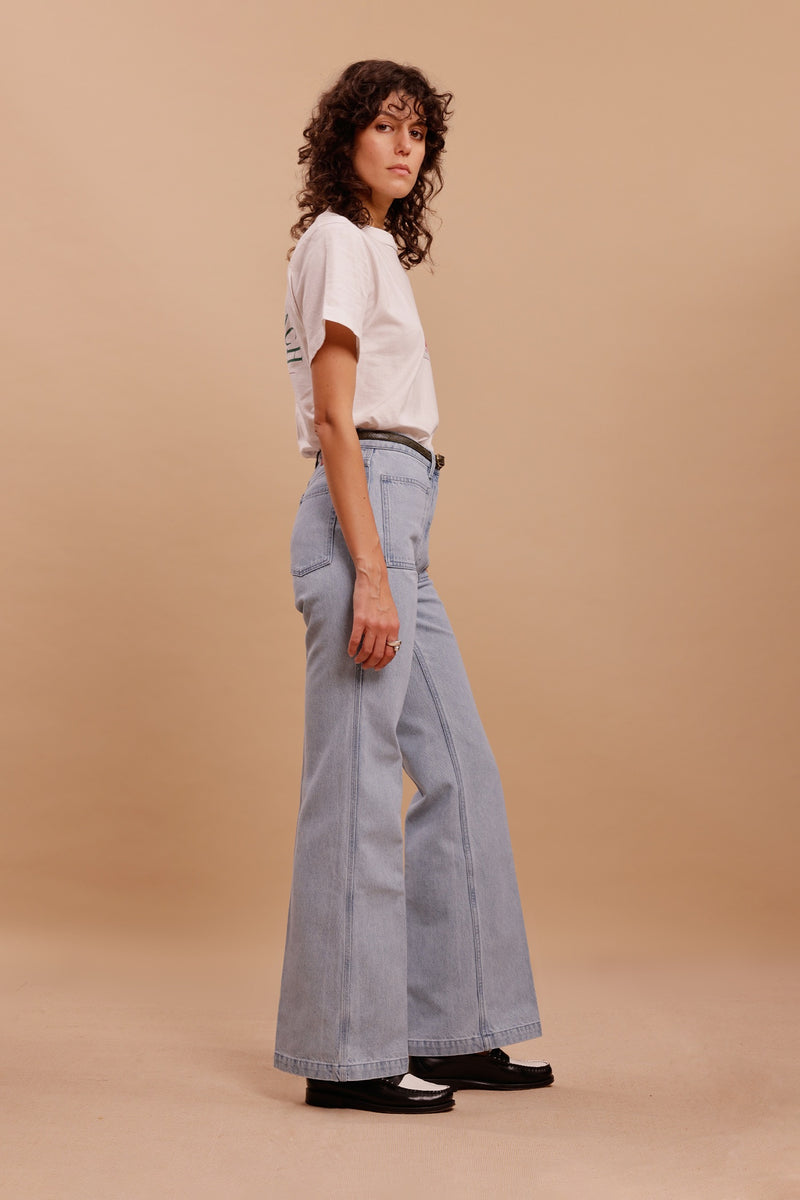 THE LONG DENIM <br> Denim Light Bleach