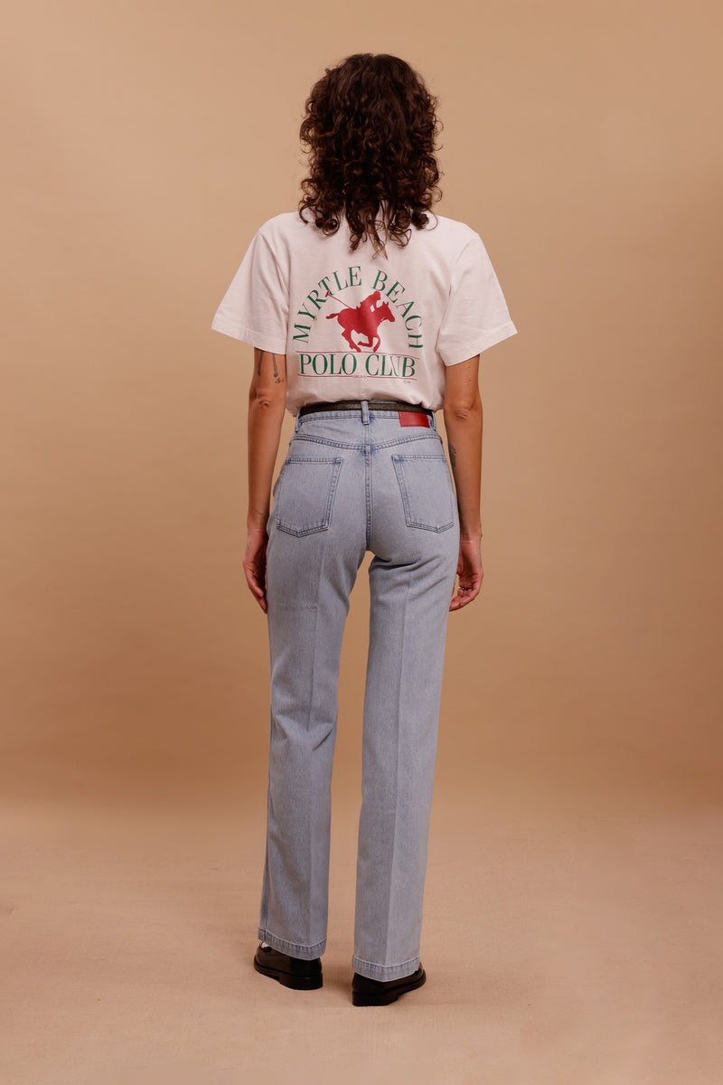 THE LONG DENIM <br> Denim Light Bleach