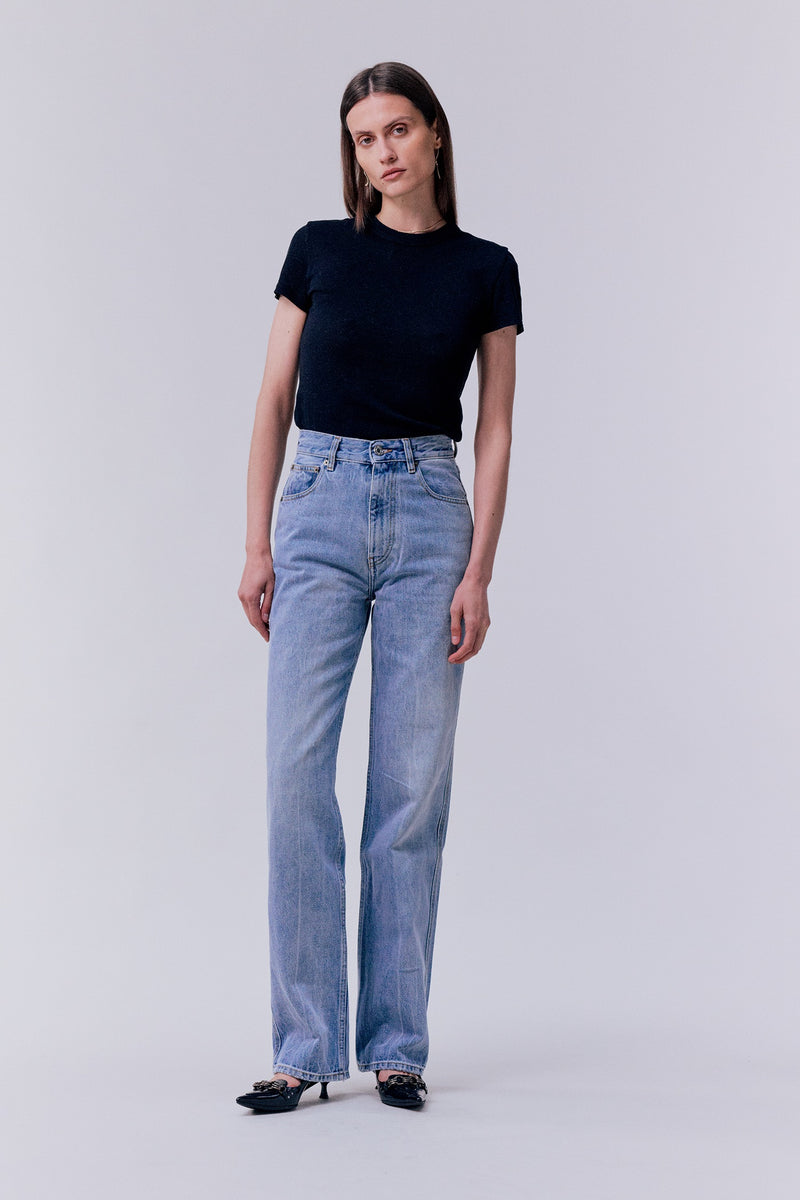 THE LOOSE LEG TROUSERS <br> Brushed Light Bleach