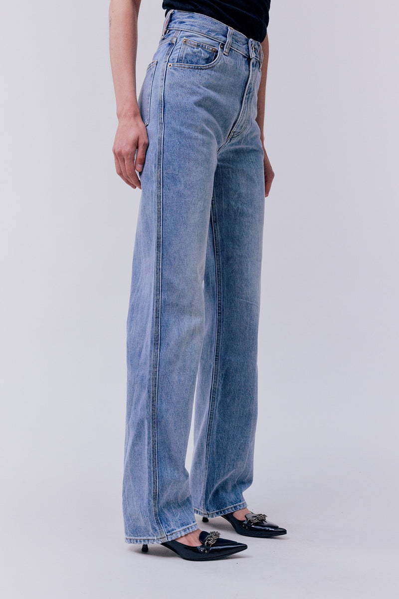 THE LOOSE LEG TROUSERS <br> Brushed Light Bleach