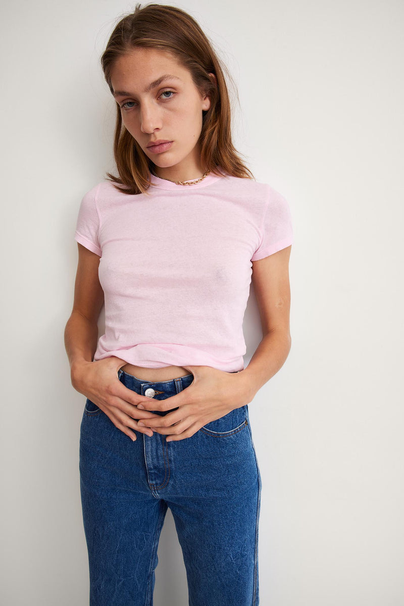 THE BABY TEE<br> Jersey Pink